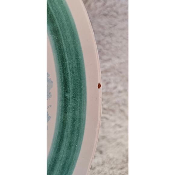 Nino Parrucca Pottery Modernist Plate 10.5" Made in Italy #214 Fisherman - Picture 3 of 6